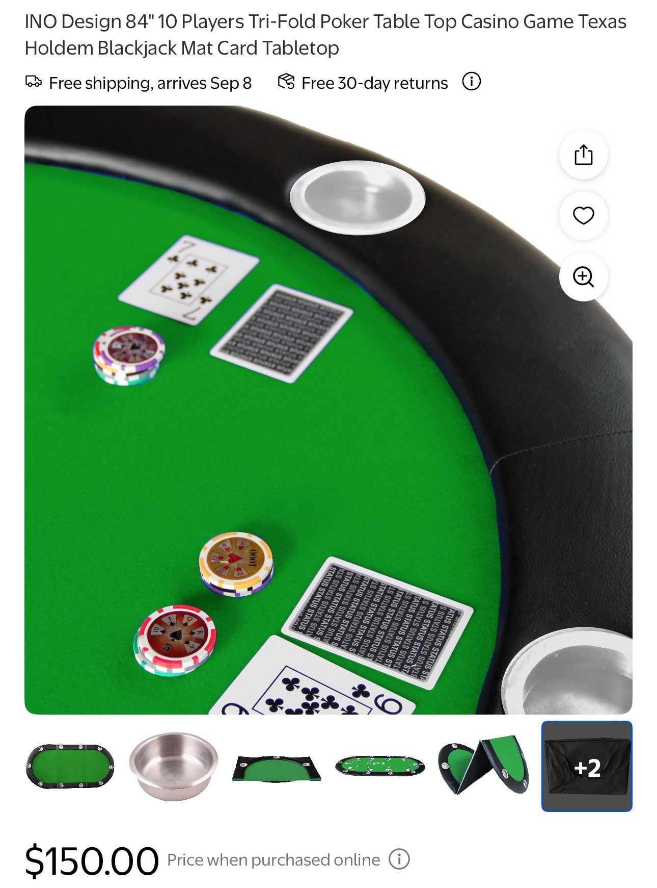 Poker Table Topper 