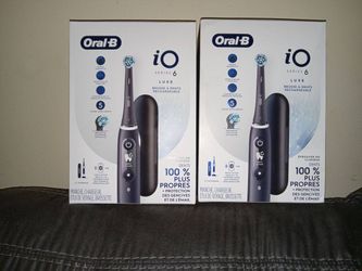 2 Count Oral-B iO Series 6 Electric Toothbrush with Toothbrush Head