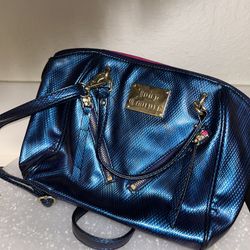 Juicy  Couture Blue Iridescent Shoulder Bag