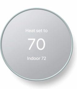 Google Nest Thermostat - Smart Thermostat for Home - Programmable Wifi Thermostat - Fog