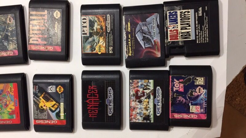 Loose sega Genesis games