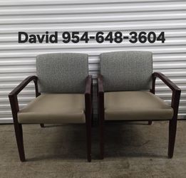(10) Available Matching Lobby Office Business Church Wooden Armrest Reception Area $30. Each Firm