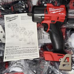 Milwaukee M18 Fuel 1/2” Mid Torque Impact Wrench. Tool Only. Model #2962-20. (New from Kits)