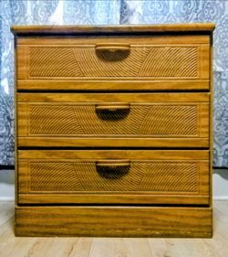 Solid wood vintage art deco dresser