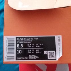 Nike Blazer Low 77 PRM- Size 8.5