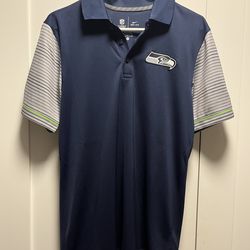 Seattle Seahawks Nike Dri-Fit Polo Golf, Active Wear - Like New (Men’s Size Small)