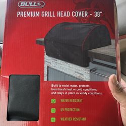 bull bbq premium grill head cover 38"