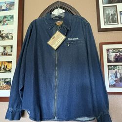 Item #28 H-D XL Shirt Denim Front Zipper Shirt Jacket