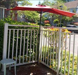 Half round crank umbrella