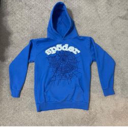 Sp5der Websuit Hoodie Blue