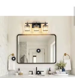 3 light Modern Crystal Vanity Light Fixture