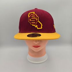 New Era 59Fifty USC Trojans Fitted Hat Size 7 1/8
