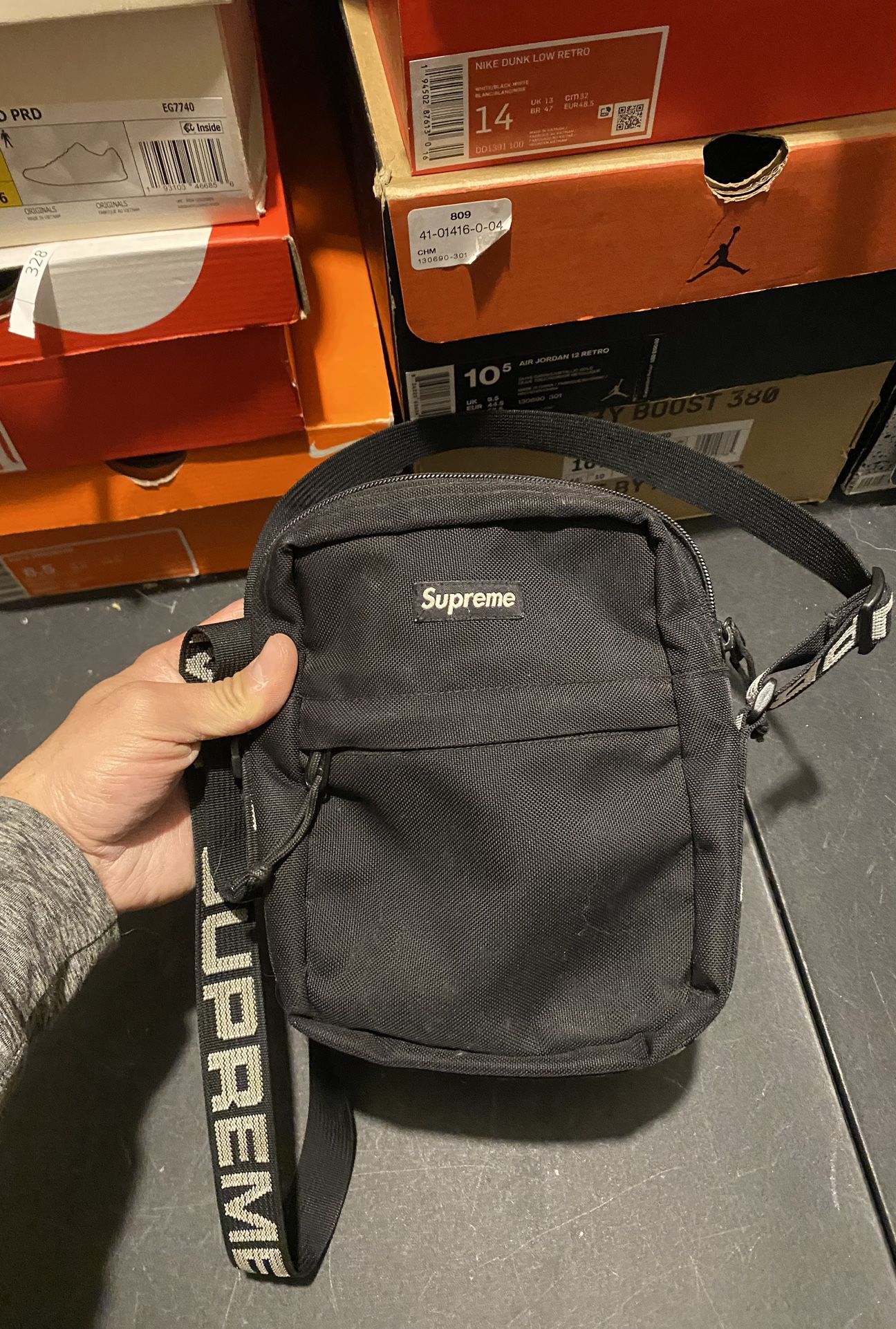 Supreme SS18 Black Shoulder Bag USED But Clean