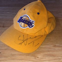 Shaquille O'Neal SHAQ Autographed / Signed Los Angeles Lakers Hat