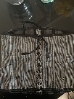 #corset -#large #pinstriped