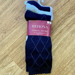 Merona - Size 4-10 - Casual Sock - 3 Pack 