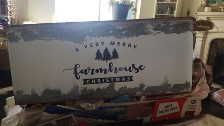 Christmas Galvanized bucket flower plant