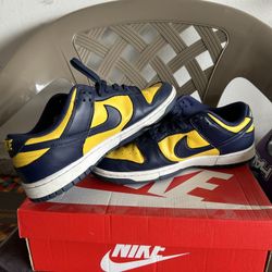 michigan dunk low size 10 