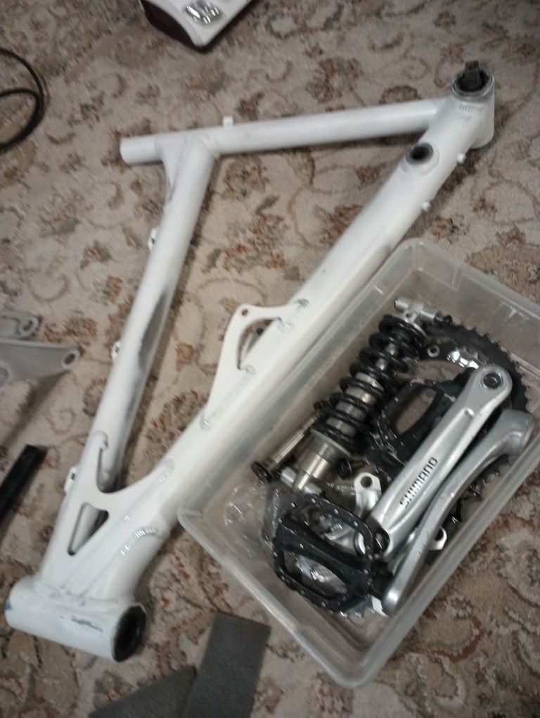 Full Suspension Downhill Bike Frame And Parts