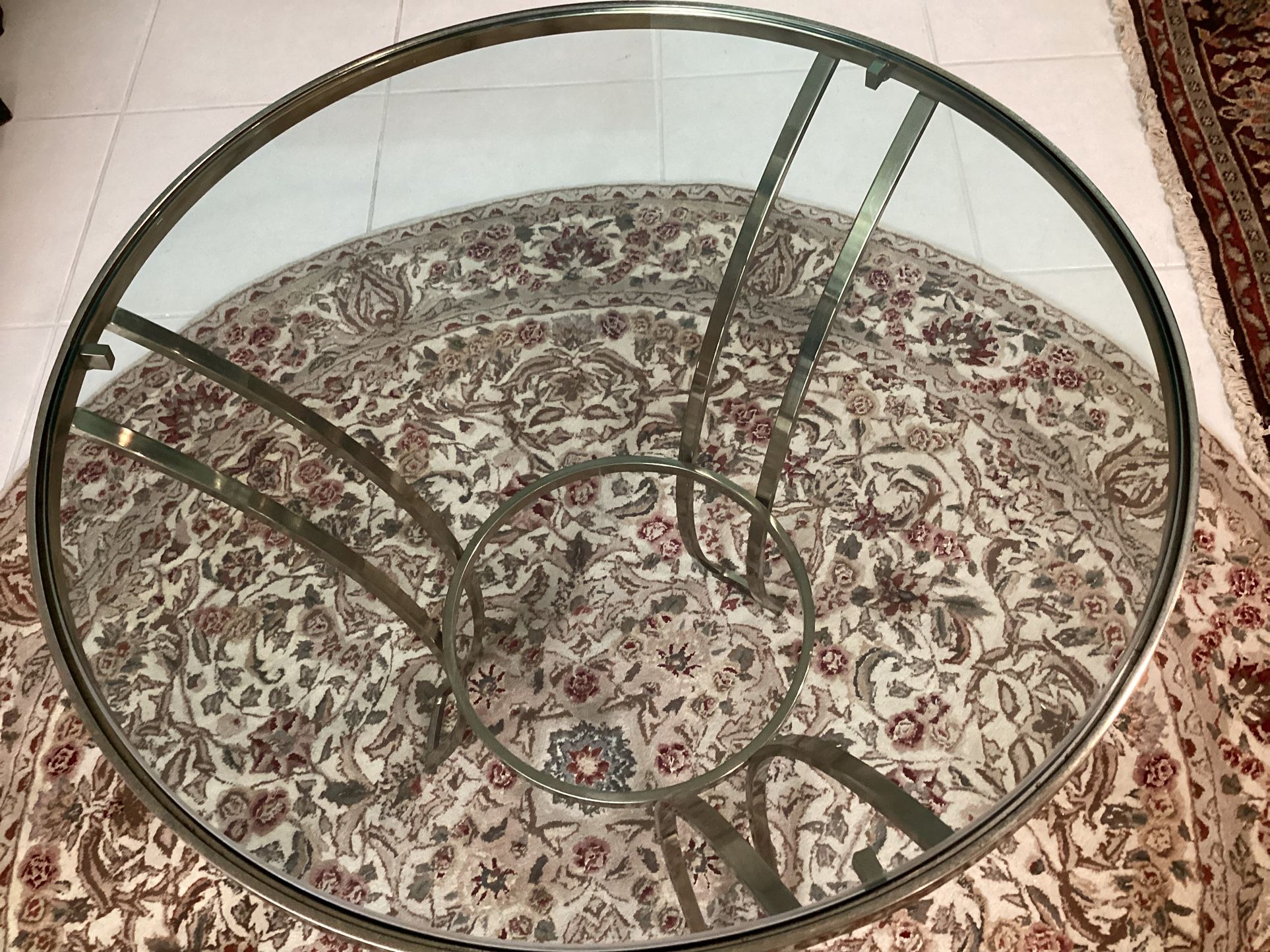 Glass Top tables: $175. each