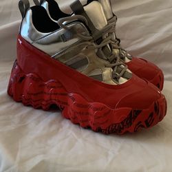 Rare Anthony Wang Punk Wedge Sneakers