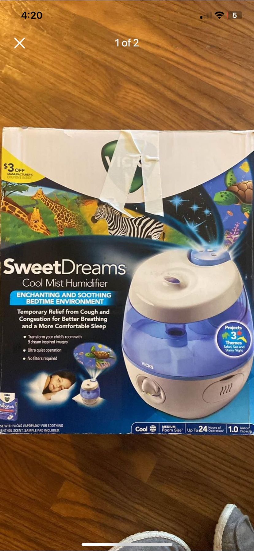 Sweet Dreams Cool Mist Humidifier 