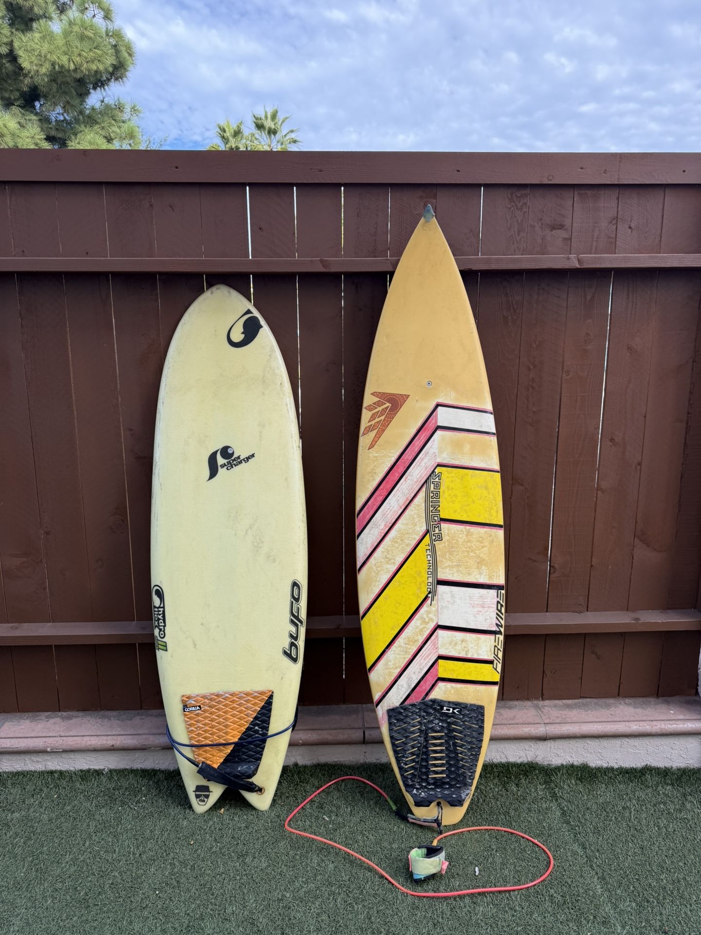 Surfboards 6’1 and 5’5
