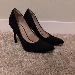 Black Suede High Heels