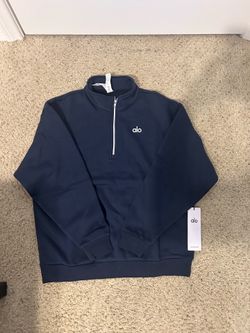 (BEST OFFER) Navy blue alo quarter zip up