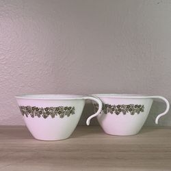 Corelle Crazy Daisy Tea Cups Vintage