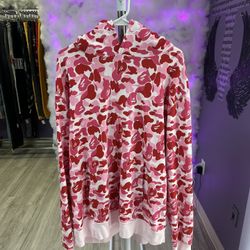 Bape Pullover Hoodie ABC Camo Pink