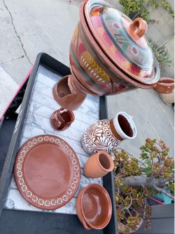 Mexican plates, shoot, flower base etc