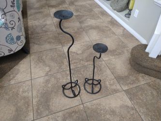 Tall Metal Candle Holder 