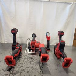 M18 18V Lithium-Ion Cordless 7-Tool Combo Kit w/ 2 Batteries, Charger & Bag
