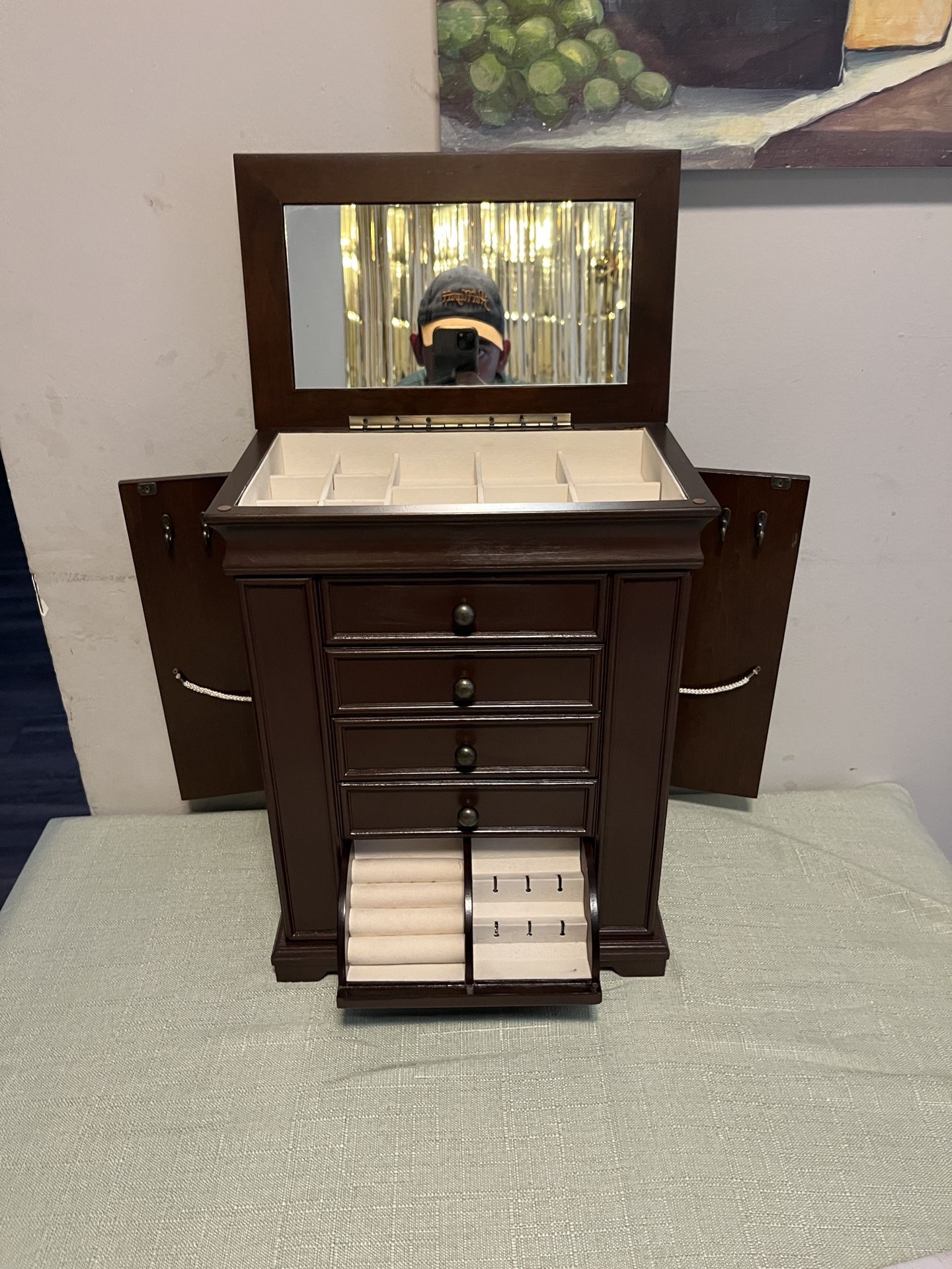 Wooden Jewelry Holder