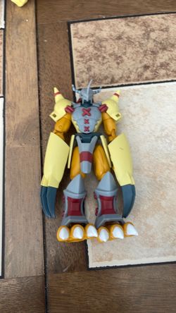 Yellow/Gray Armored Robot Monster Action Figure w/ Claws 0(contact info removed)02