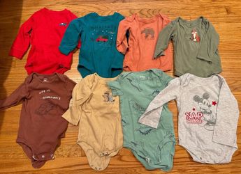 28pc BUNDLE Baby Boy 18 mos Clothes Tees Shirts Onesies Pants Shorts