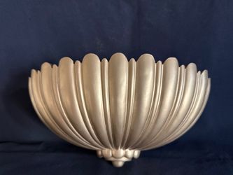 Vintage DART IND. Gold  Wall Pocket Planter   #4247 Hollywood Regency Style USA