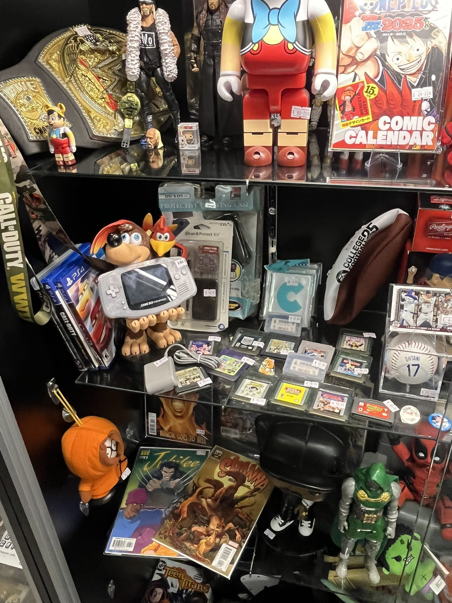 Toys Shoes Video games