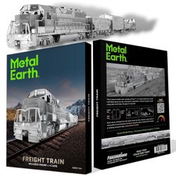 Metal earth freight train