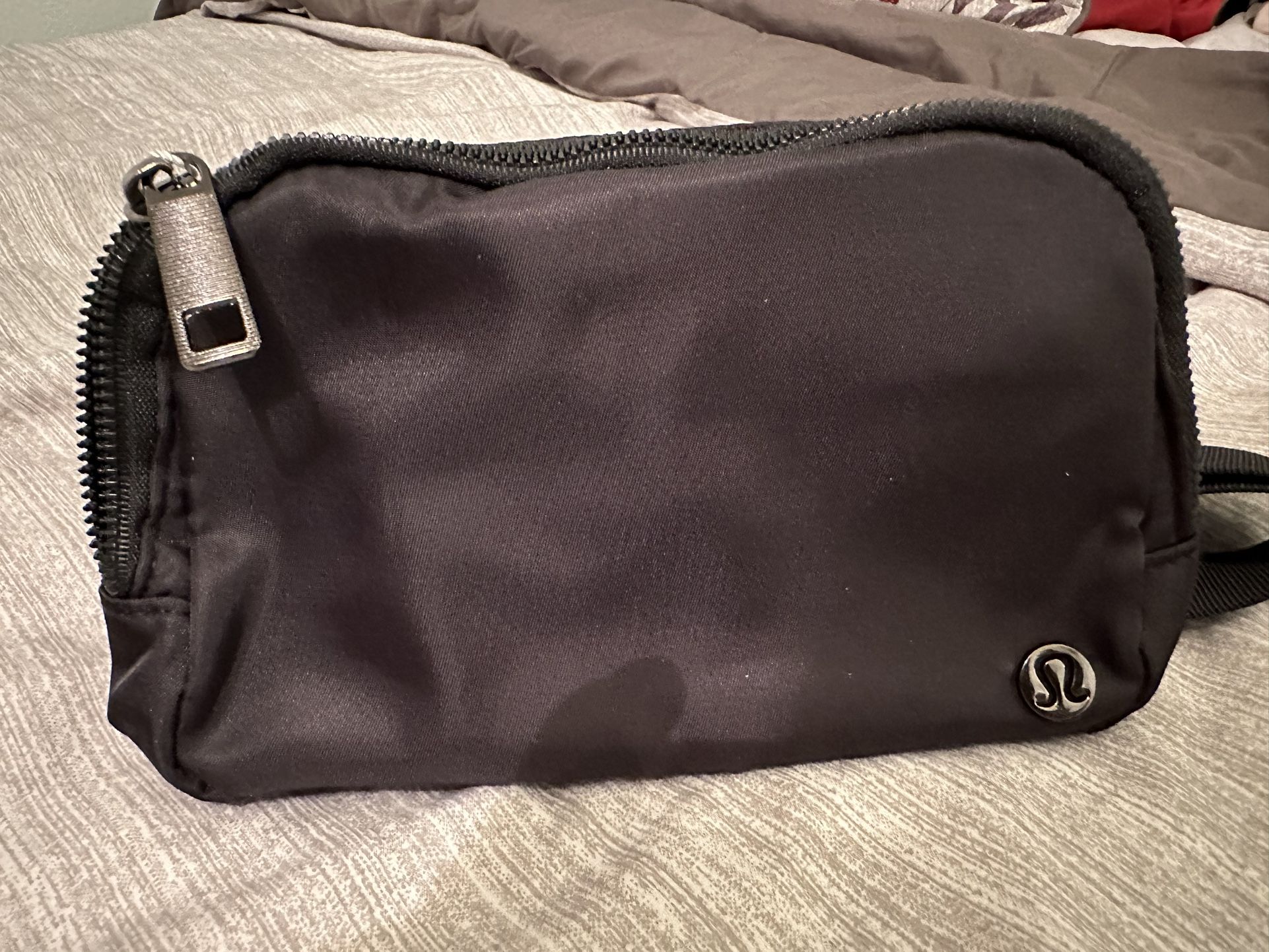 Black Lulu Lemon Belt Bag