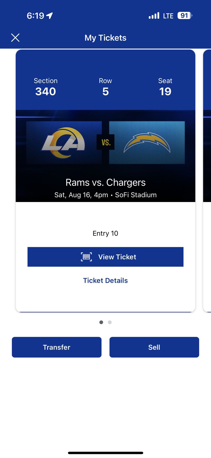 Rams Vs Chargers Preseason Tickets 