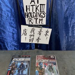 Gi Joe. 2 Figure Lot. New On Card. 