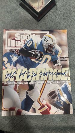 Natrone Means signed poster