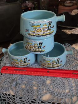 Vtg "Foremost Dairies" Ice Cream/ Soup Cups Set of 4 1960s 