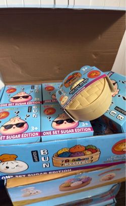 Squishy dumplings all 4 boxes come with 12 each $100 for the 4 boxes