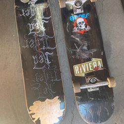 Skateboard With New Deck