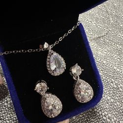 Drop Swarovski Set Jewelry