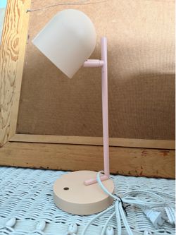 Pink desk lamp