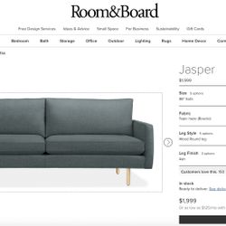 Room & Board Jasper 86” Sofa – $600 (Atlanta 30310)